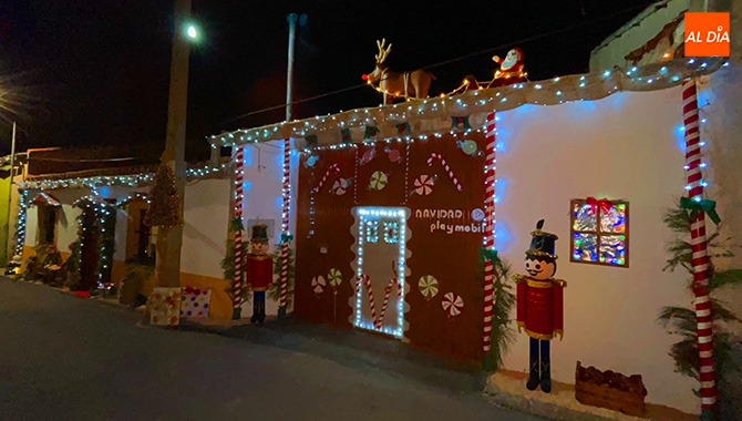 Aldearrubia desborda originalidad durante su concurso de fachadas navideñas